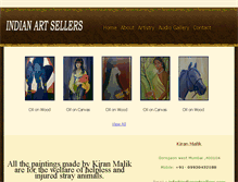 Tablet Screenshot of indianartsellers.com